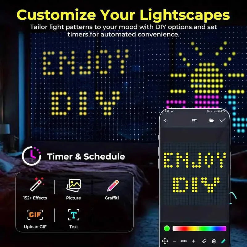 ✨ Smart Curtain Lights