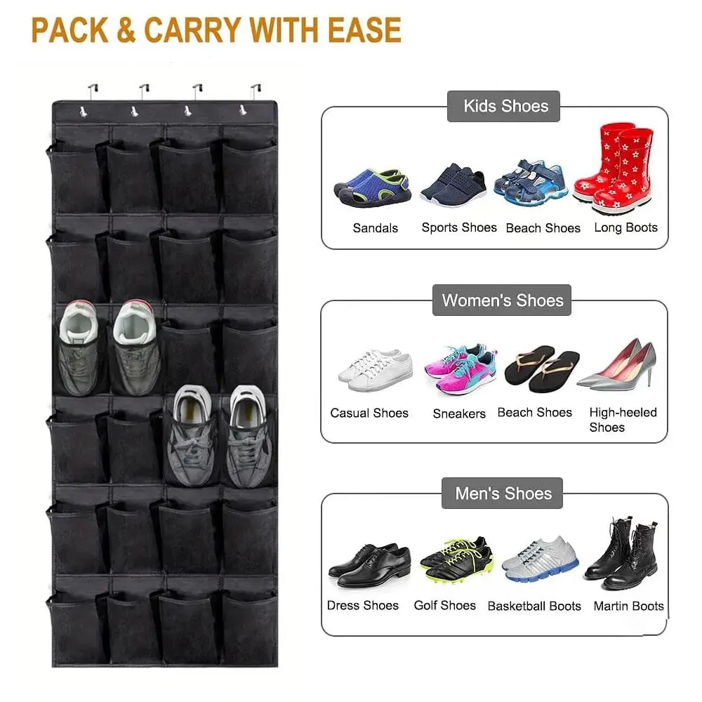 👟 2-Pack Over-the-Door Shoe Organizer