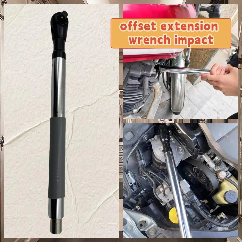 Tight-Space 1/2-Inch Offset Ratchet Extension Wrench