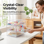 🧺 Medium / Large / Extra-Large Transparent Stackable Storage Drawers