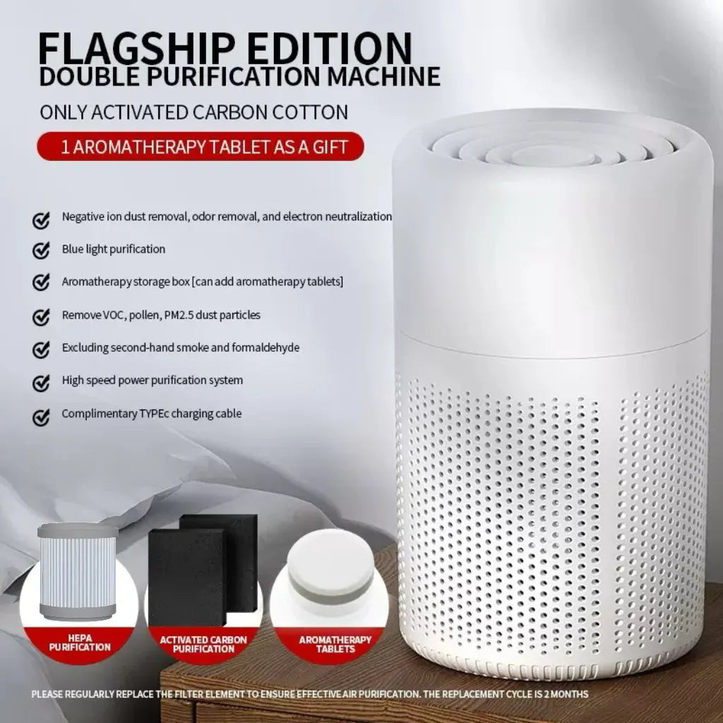 🌬️USB Compact Desktop Air Purifier — Clean Air Anywhere You Go
