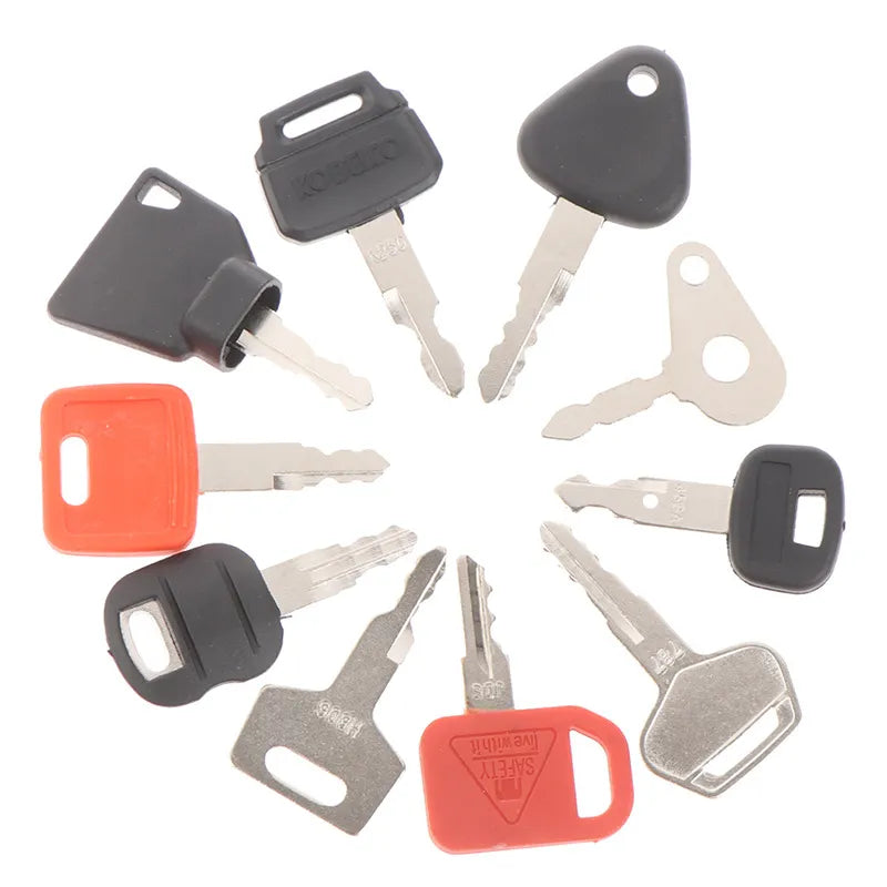 🔑 Universal Heavy Equipment Key Set – 10 PCS