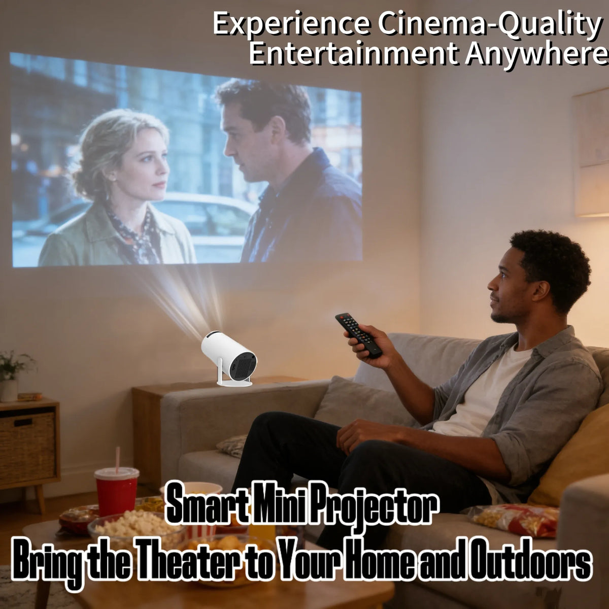 Smart Mini Projector – Bring the Theater to Your Home and Outdoors 🎬