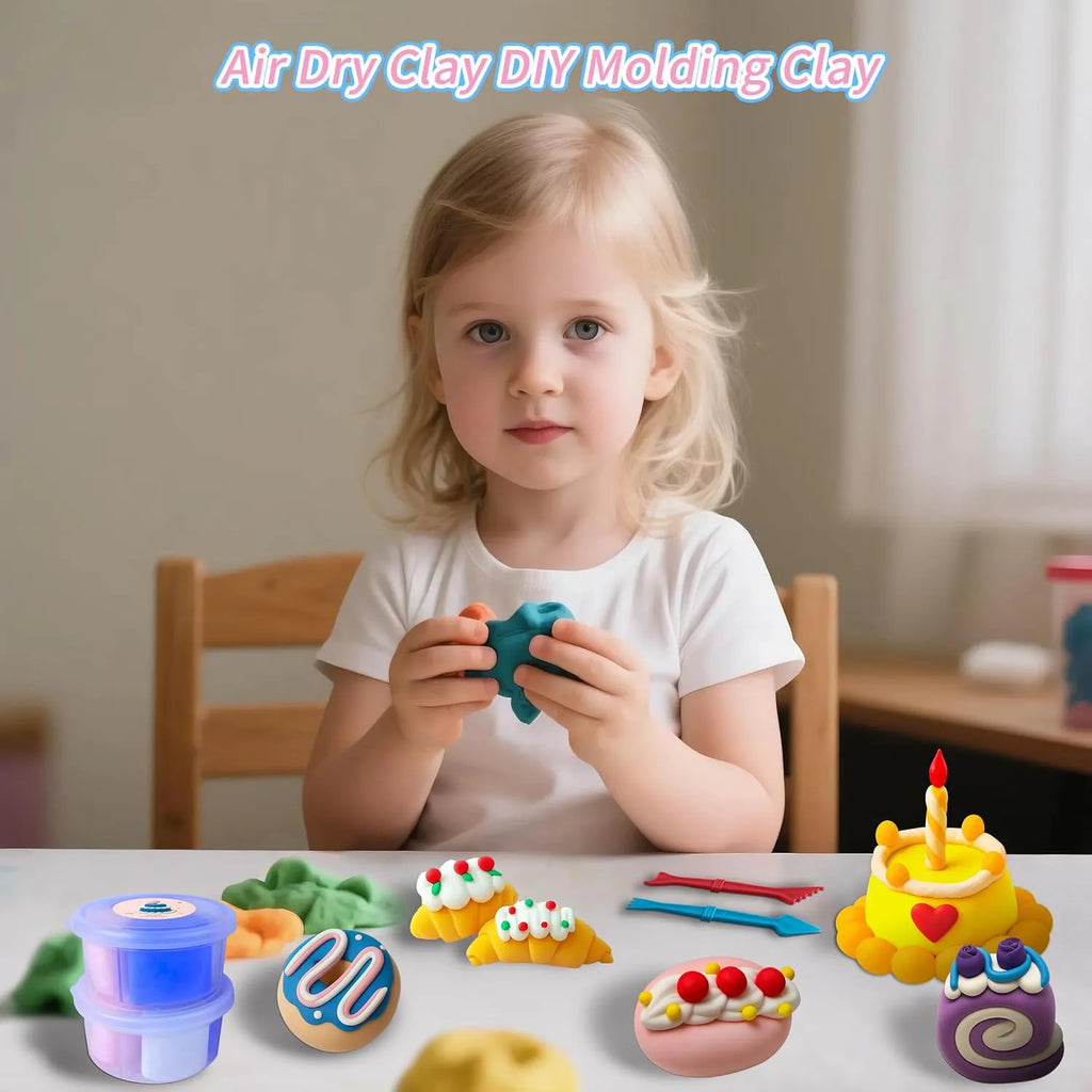 🎨 Kids' Air-Dried Clay Set – The Ultimate Creative Gift for Christmas!