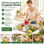 🥗 Vegetable Washing Machine – USB Rechargeable Produce Cleaning Device
