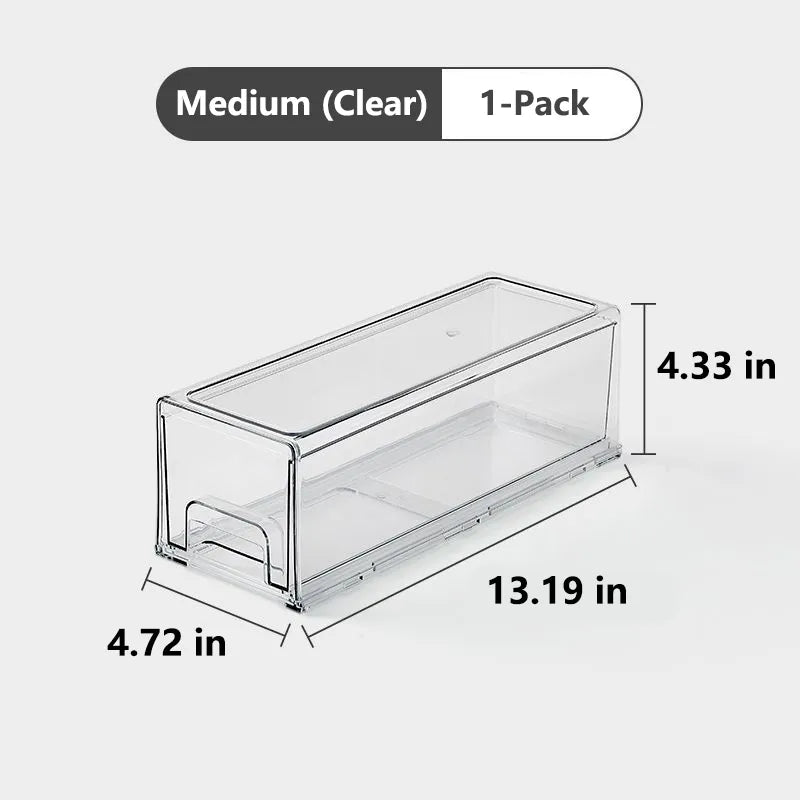 🧺 Medium / Large / Extra-Large Transparent Stackable Storage Drawers