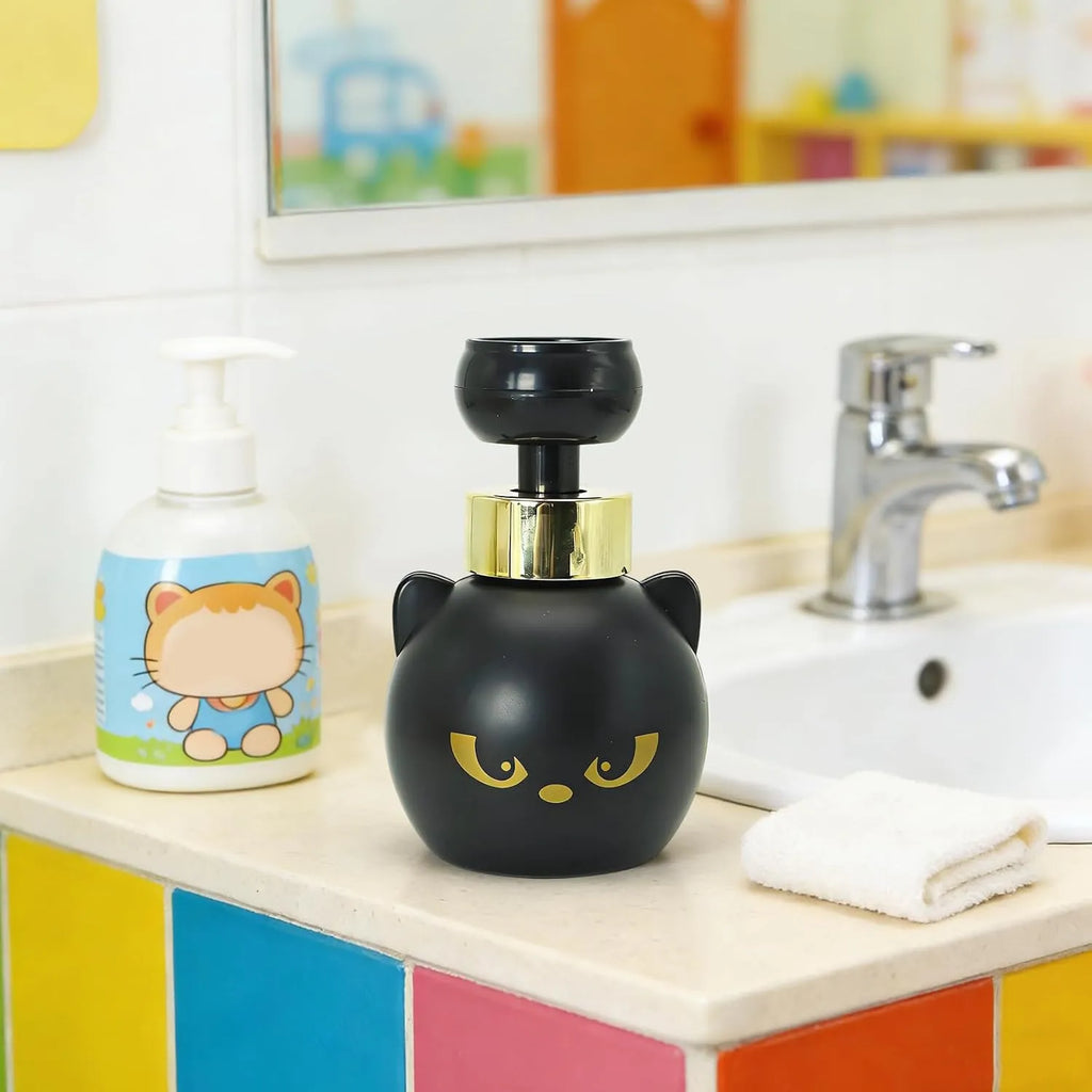 Cat Paw Foam Soap Dispenser – Refillable Black Kitty Pump