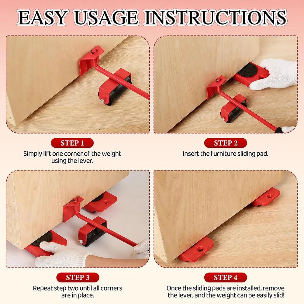 🛠️ Furniture Lift Mover Tool Set