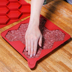 Silicone Hexagon Patty Freezer Mold with Lid – 7 or 8 Cavities
