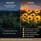 🌻 Artificial Sunflower Solar Lights – Outdoor Garden Stake Lights