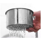 Hands-Free Swan-Hook Sink Strainer