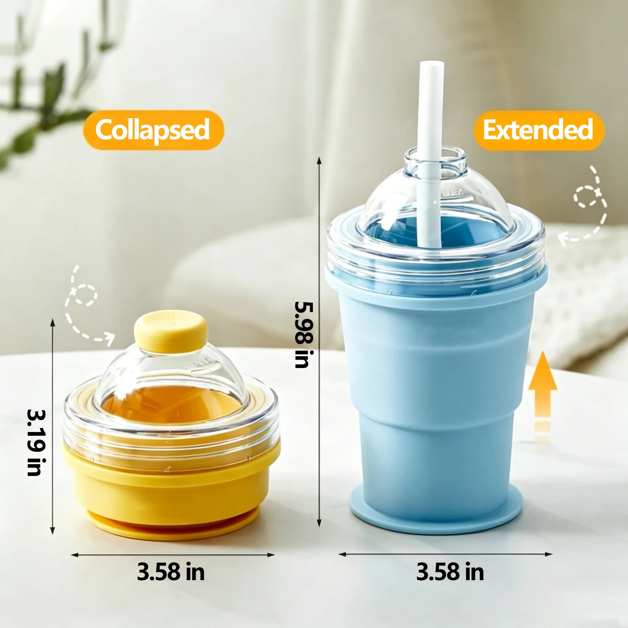 🧊 Foldable Silicone Ice Ball Drink Cup NEW!