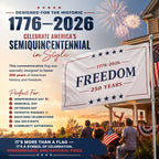 🇺🇸 Freedom 250 Years American Flag – 1776–2026 Patriotic Outdoor Banner