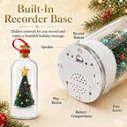 Recordable Christmas Tree Keepsake Bottle – Personalized Voice Message Gift
