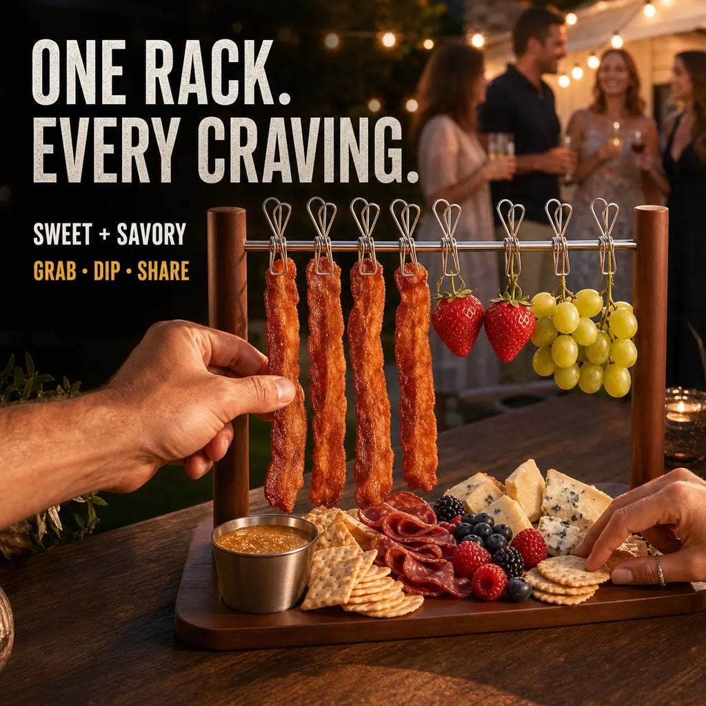 Vertical Charcuterie, Bacon & Appetizer Display Board