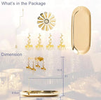 Enchanting Whirls of Light: Rotating Candleholder with Dual-Shape Options for Elegant Evenings