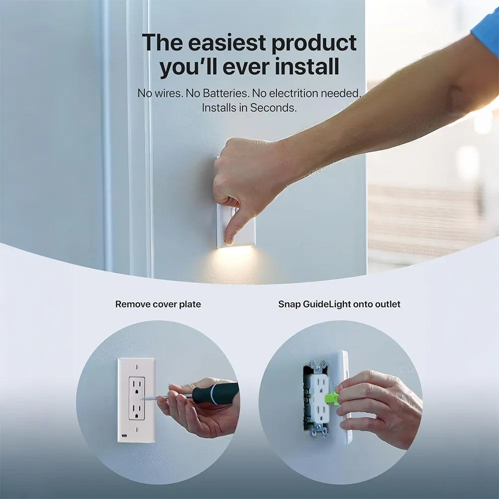 💡 Smart LED Night Light Outlet Cover