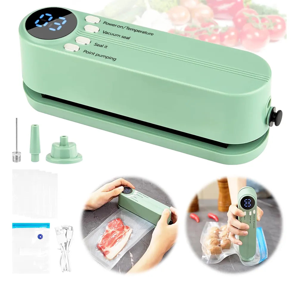 🥑✨Mini Vacuum Bag Sealer – Cordless Handheld Food Sealing Machine