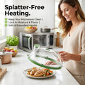 🍽️ Microwave Splatter Cover with Steam Vent