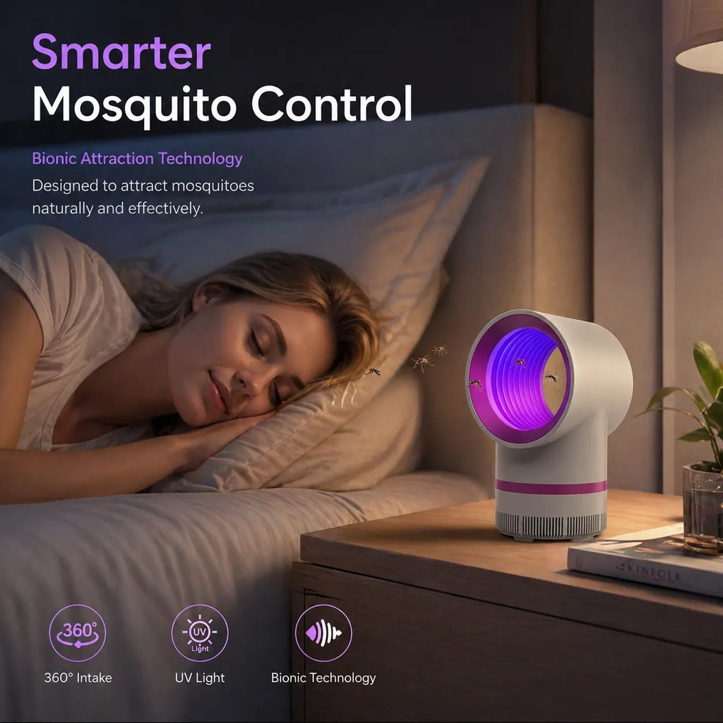 🦟 Indoor Household Mosquito Killer Lamp — Plug-in Suction-Type Mosquito Trap