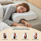 Couple Comfort Memory Foam Arm-Channel Pillow