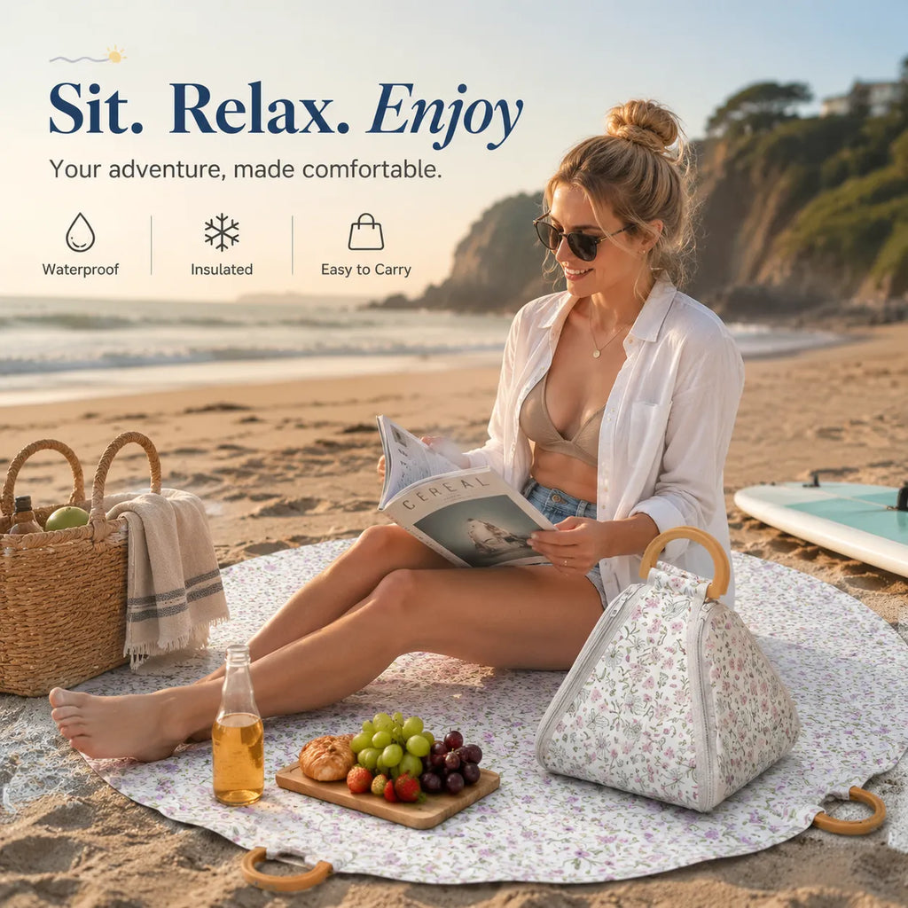 🏕️ Foldable Multi-Functional Picnic Mat & Seat Cushion