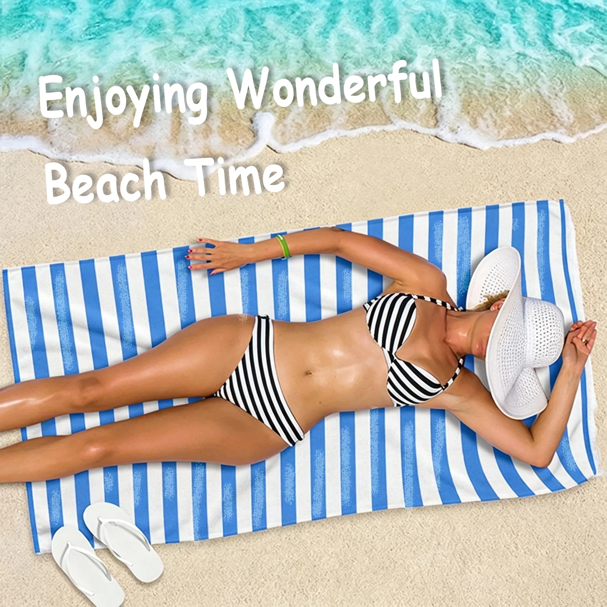 🌊 Quick-Drying Microfiber Beach Towel – Ultra-Light Sand-Free Travel Towel