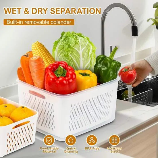 Food Storage Containers for Refrigerator Organization（3-6 PCS）