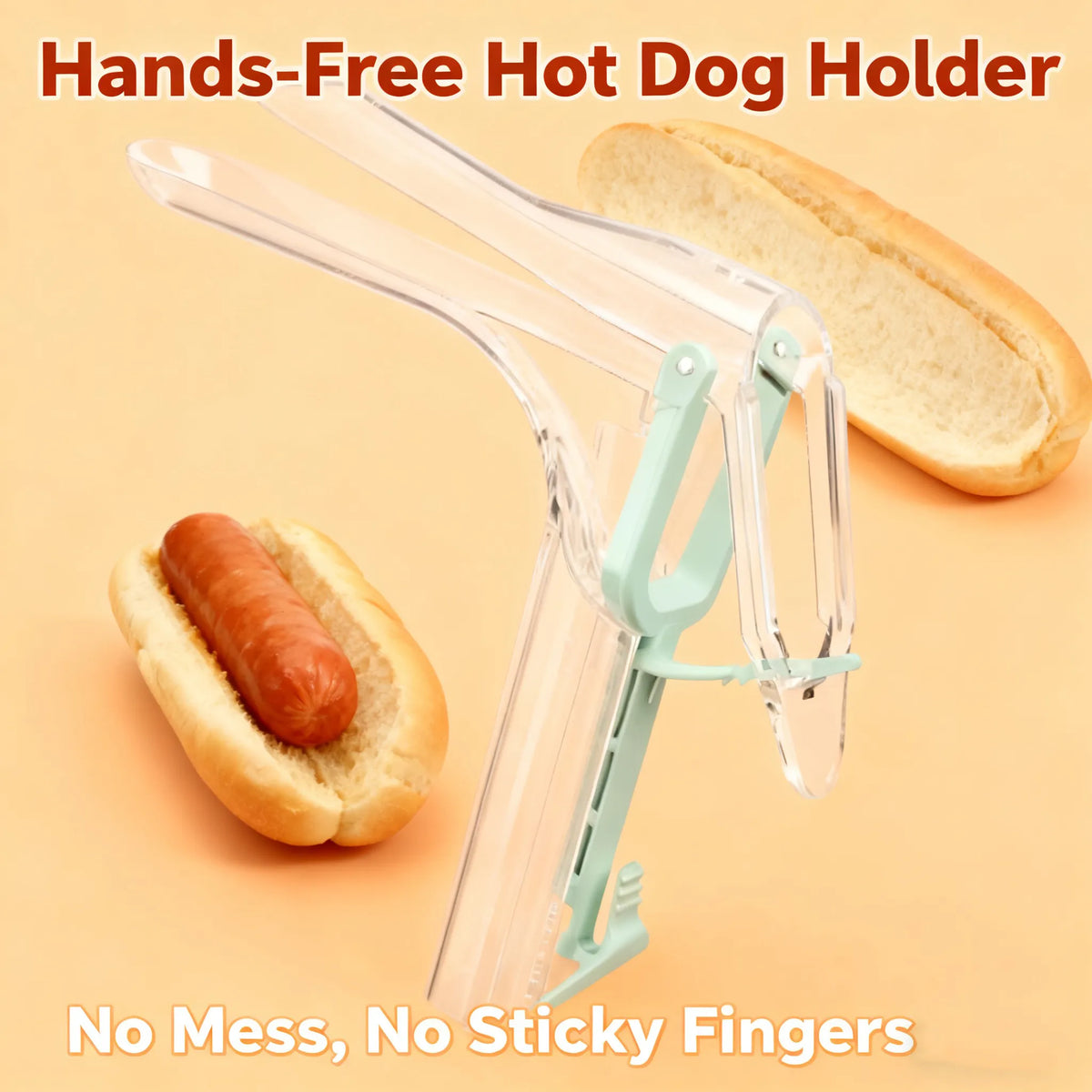 🌭The Hot Dog Bun Holder — The Easiest Way to Place Your Hot Dog in the Bun!