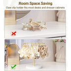 360° Rotating Claw Clip Organizer Stand
