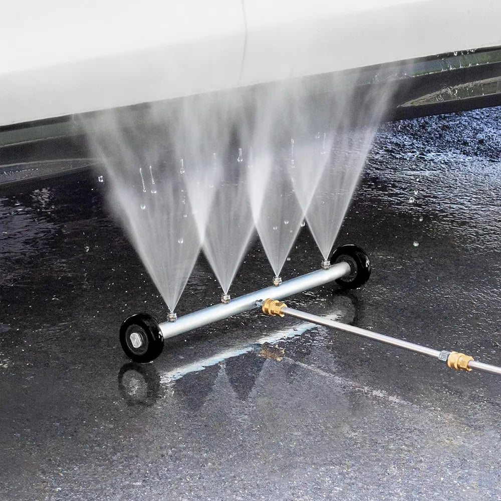 🚿4000 PSI High-Pressure Water Broom – Driveway, Patio & Undercarriage Cleaning Brush