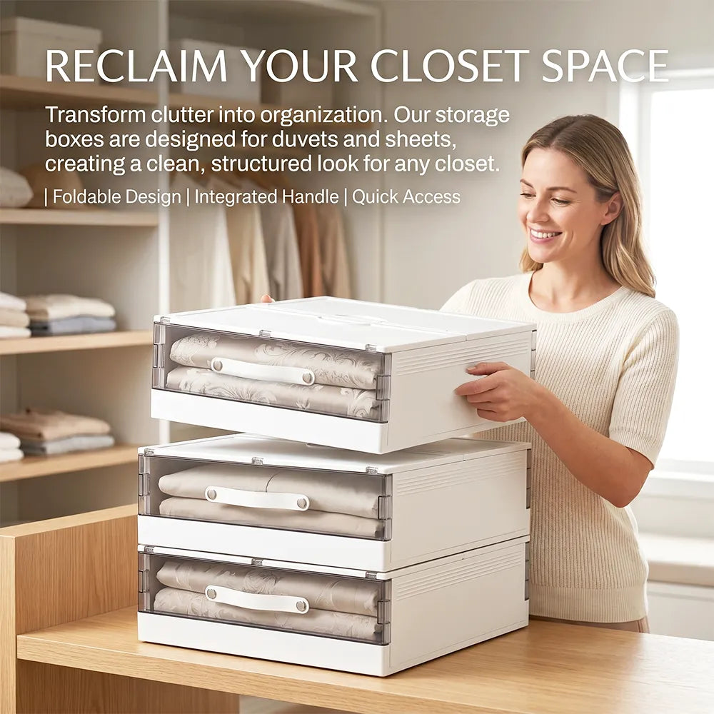 🛏️ Bed Sheet Storage Boxes & Organizers