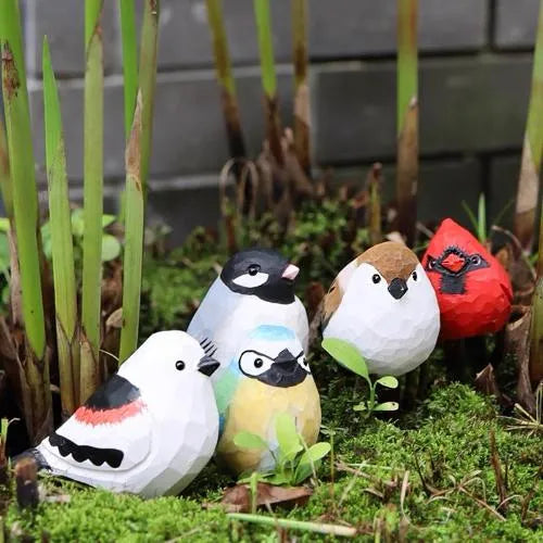 Hand-Carved Wooden Bird Painting Kit