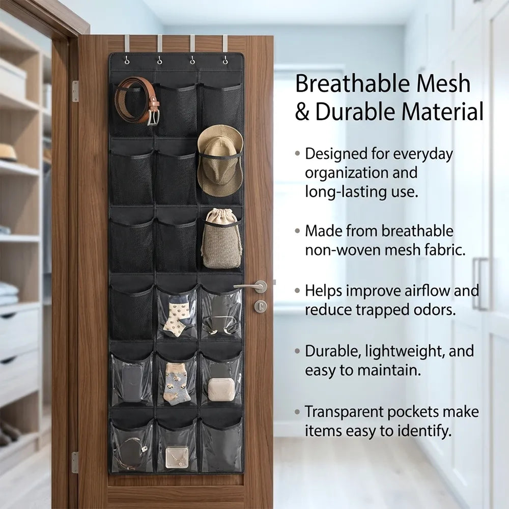 👟 2-Pack Over-the-Door Shoe Organizer