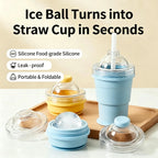 🧊 Foldable Silicone Ice Ball Drink Cup NEW!