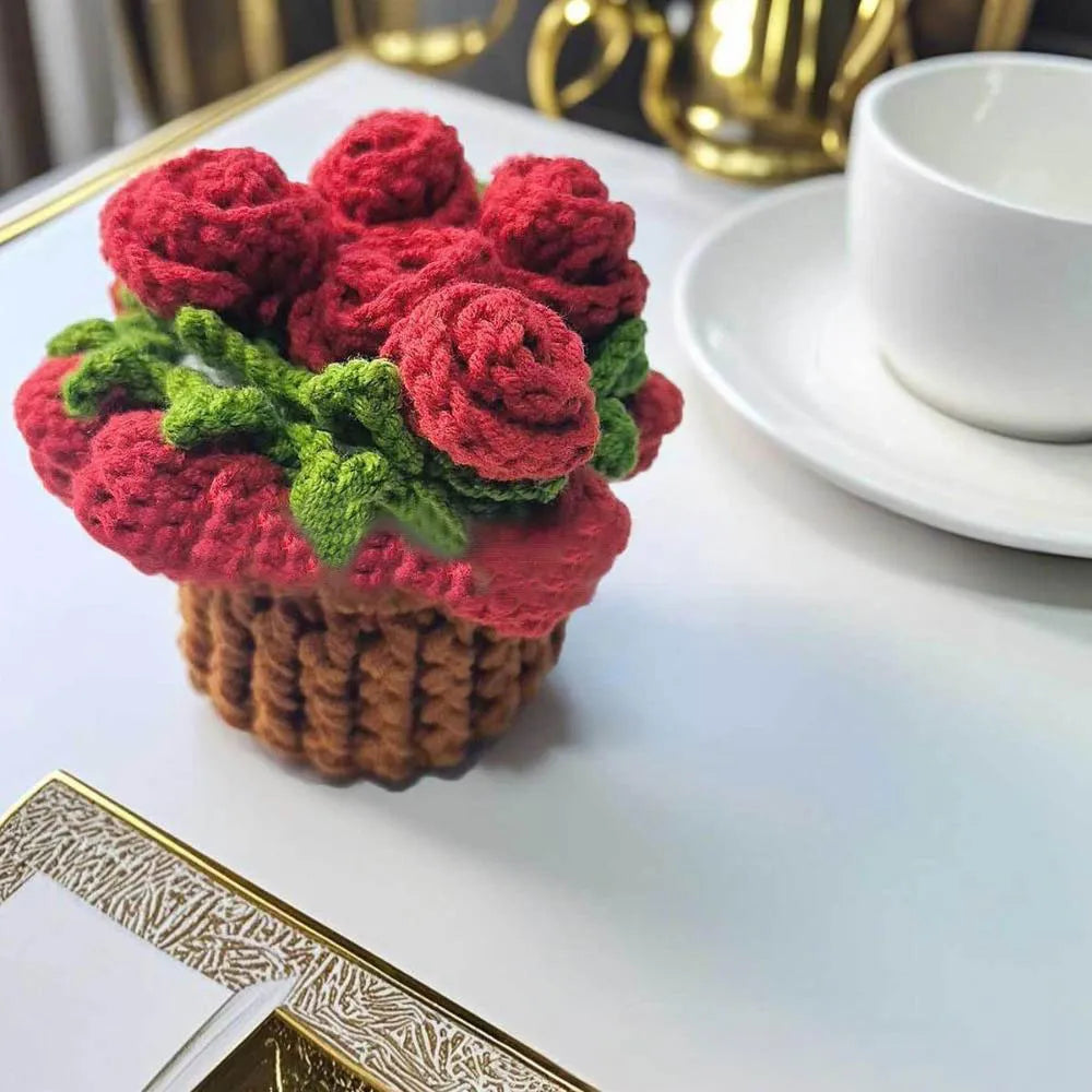 🔥Handcrafted Rose Flower Coasters