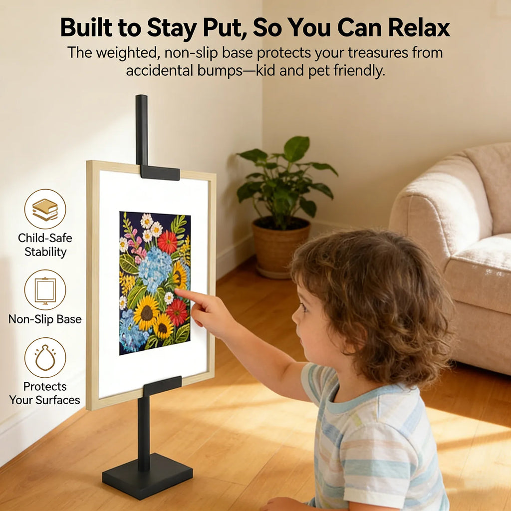 Adjustable Tabletop Easel: Paint or display art comfortably at your desk with a sturdy, space-saving wooden frame 🎨