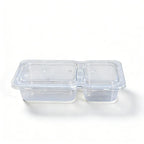 🥨 Double Compartment  Snack Containers with Lids