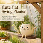 🐱 Potted Cat Swing Rocking Chair Ornament