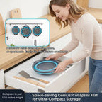 🧺 Foldable Drain Basket with Self-Draining Base