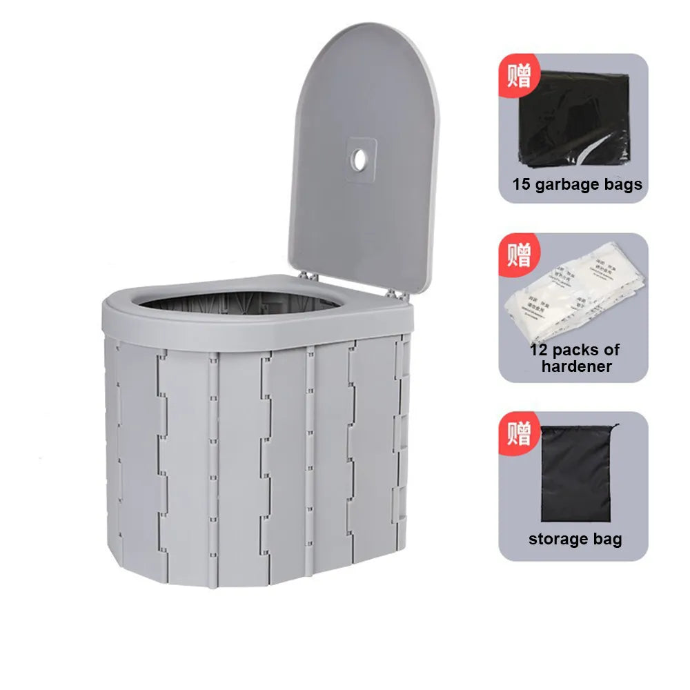 🚽 Portable Folding Camping Toilet – Comfortable & Convenient for Travel