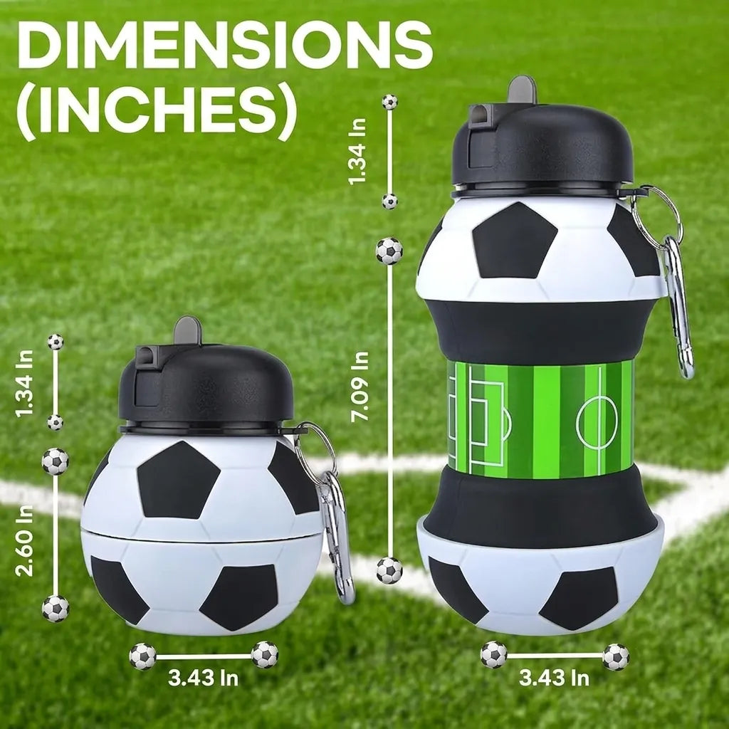 ⚽ Collapsible Soccer Sports Water Bottle