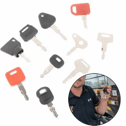 🔑 Universal Heavy Equipment Key Set – 10 PCS