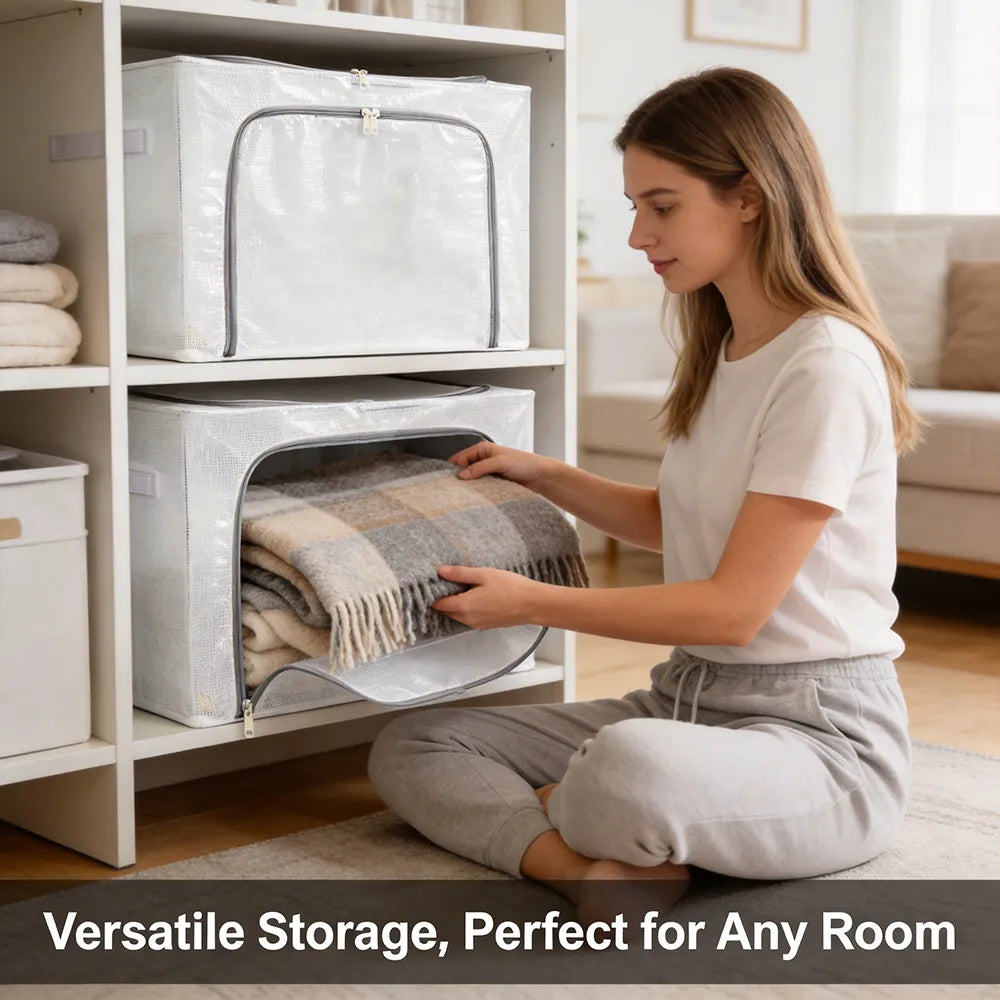 🧺Foldable steel frame storage box
