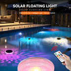 🌈 Solar Floating Pool Light – Remote-Controled RGB Waterproof Pool Light