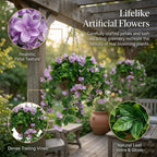 🌺 UV-Resistant Artificial Hanging Flower Basket