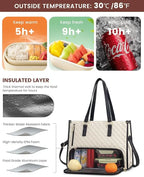 🌟 The Ultimate 2-in-1 Tote Bag – Where Elegance Meets Functionality! 🍽️