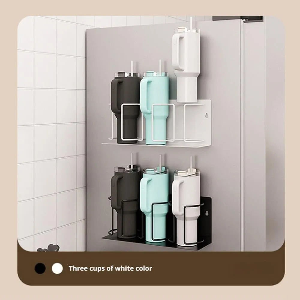 🥤 Magnetic cup holders and storage racks