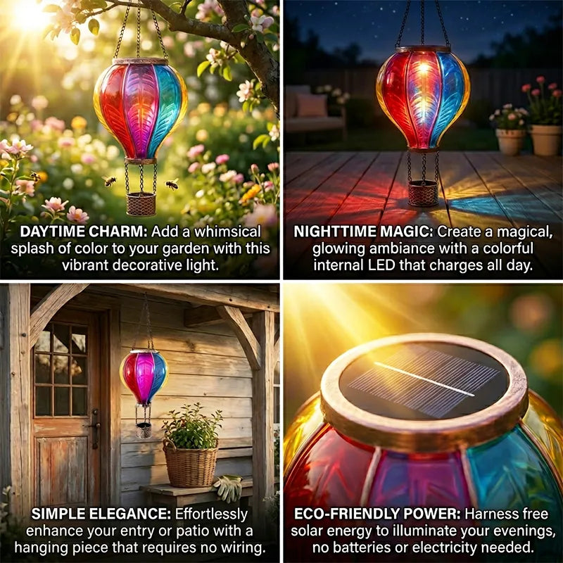 🎈 Hot Air Balloon Solar Lantern