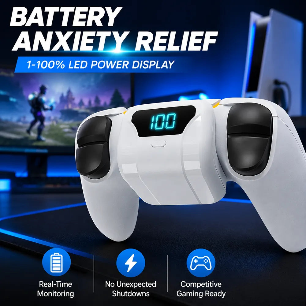 Charger for PS5 Edge Controller – 1500mAh Portable Battery Pack 🎮